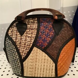 Multicolor Woven Women Bag